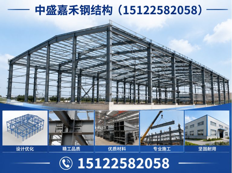 宁河区钢结构厂房展示图